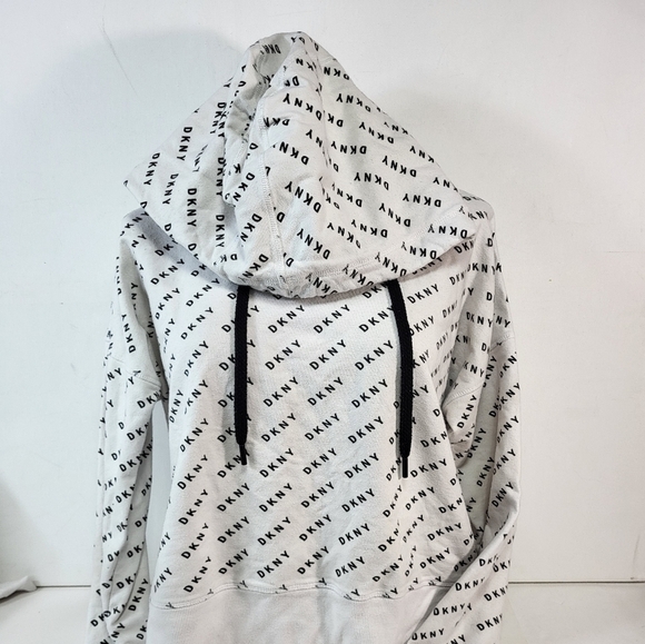 DKNY Sport White Cropped Hoody - Picture 5 of 8